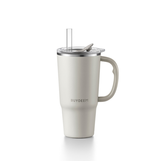 BUYDEEM Thermos Mug with Straw DS57