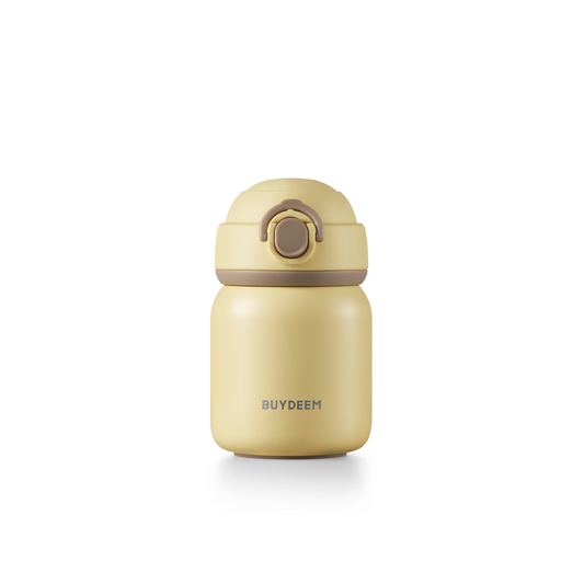 BUYDEEM Pop-up Stainless Steel Thermos Bottle