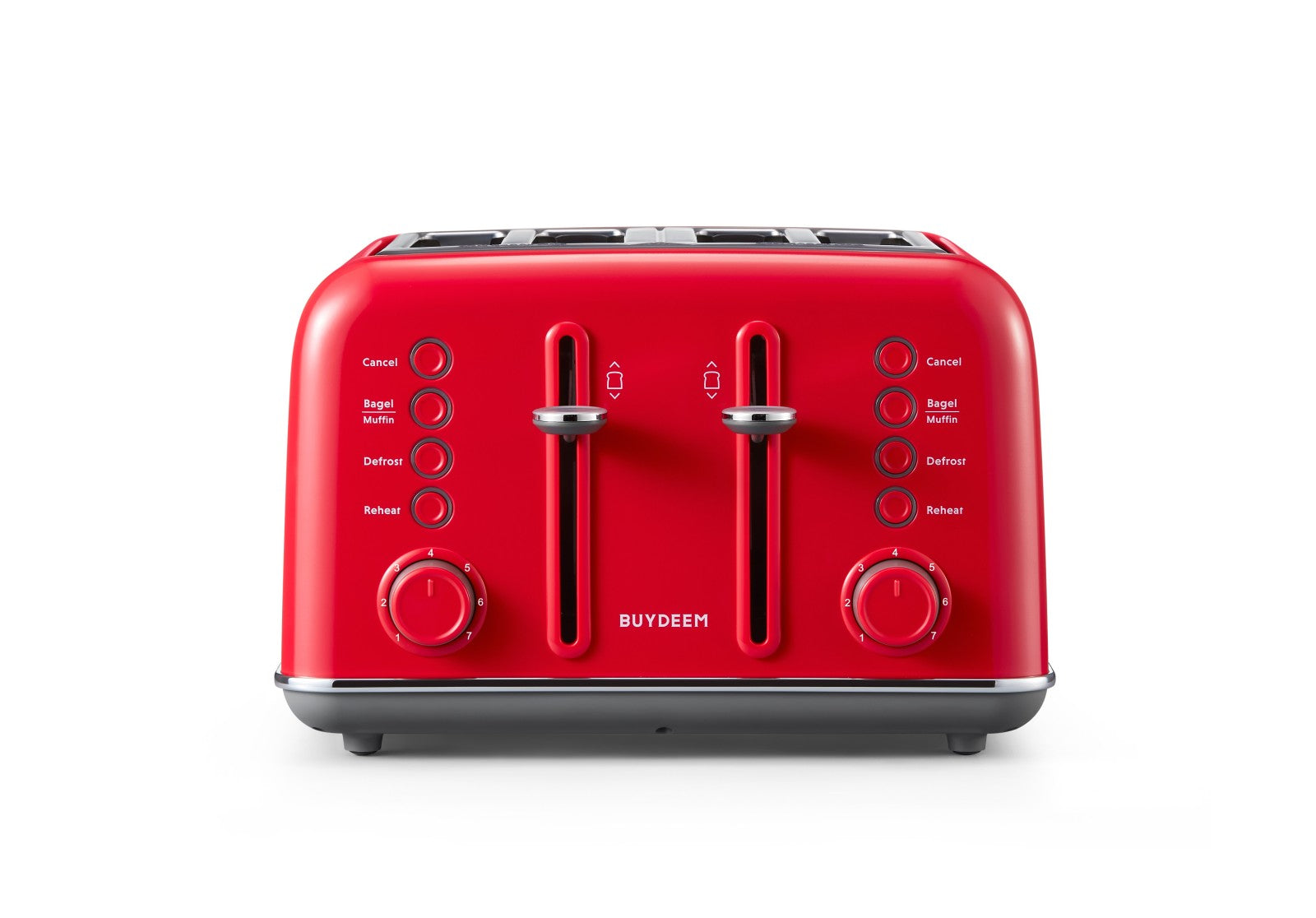 BUYDEEM Classic 4-Slice Metal Toaster DT640