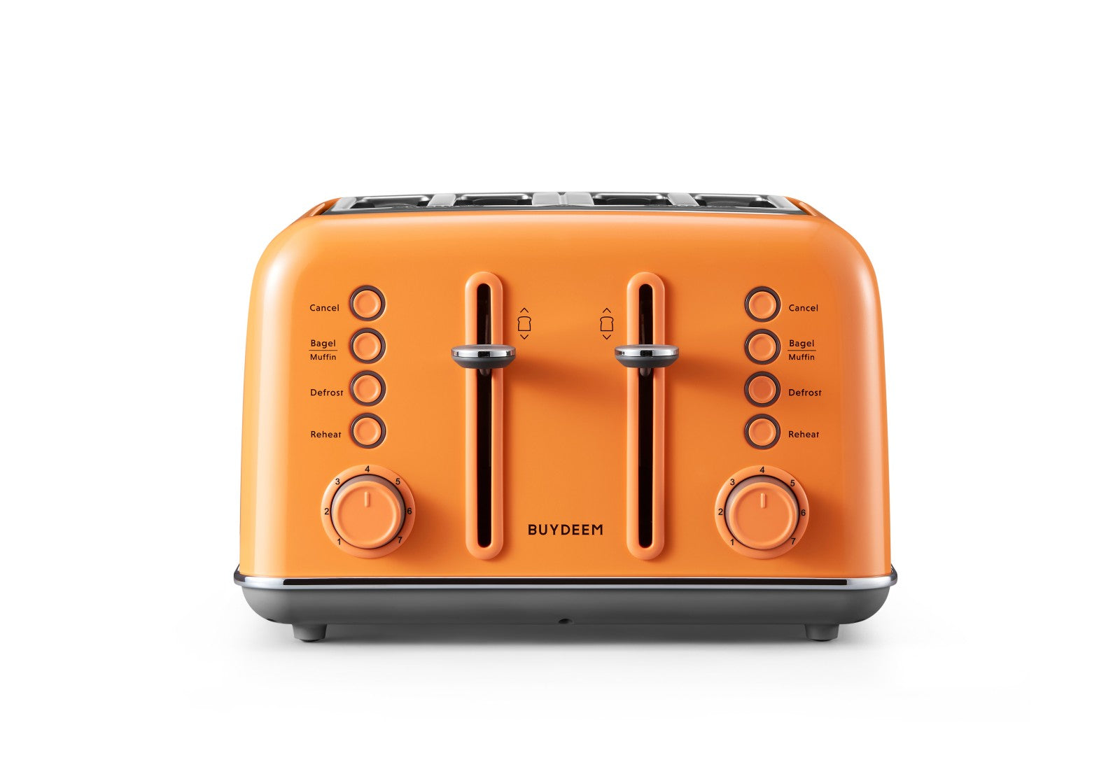 BUYDEEM Classic 4-Slice Metal Toaster DT640