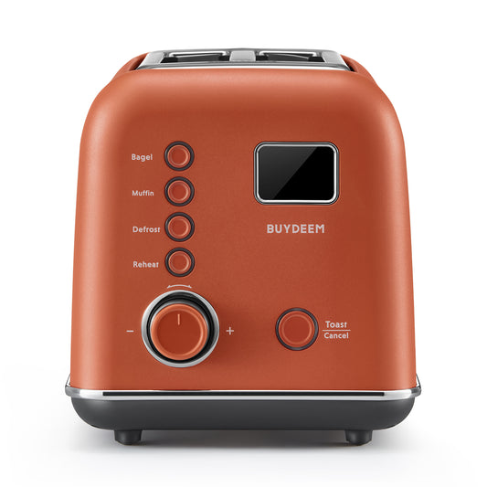 BUYDEEM DT730 Colorful Metal 2-Slice Automatic Toaster