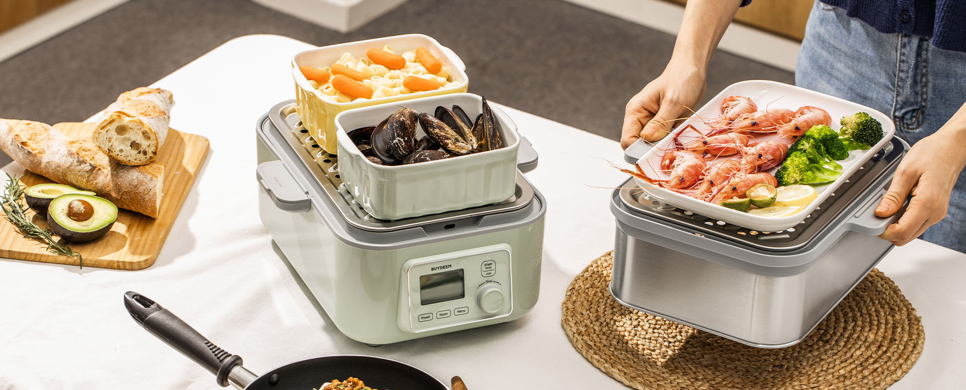 BUYDEEM G56 Digital Multi-Function Food Steamer (5L/10L)