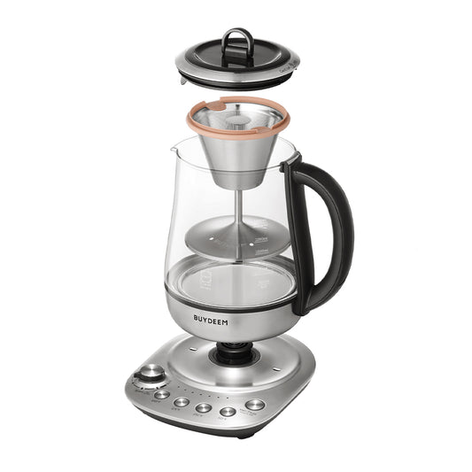 BUYDEEM K1763 Stainless Steel Coffee and Tea Maker
